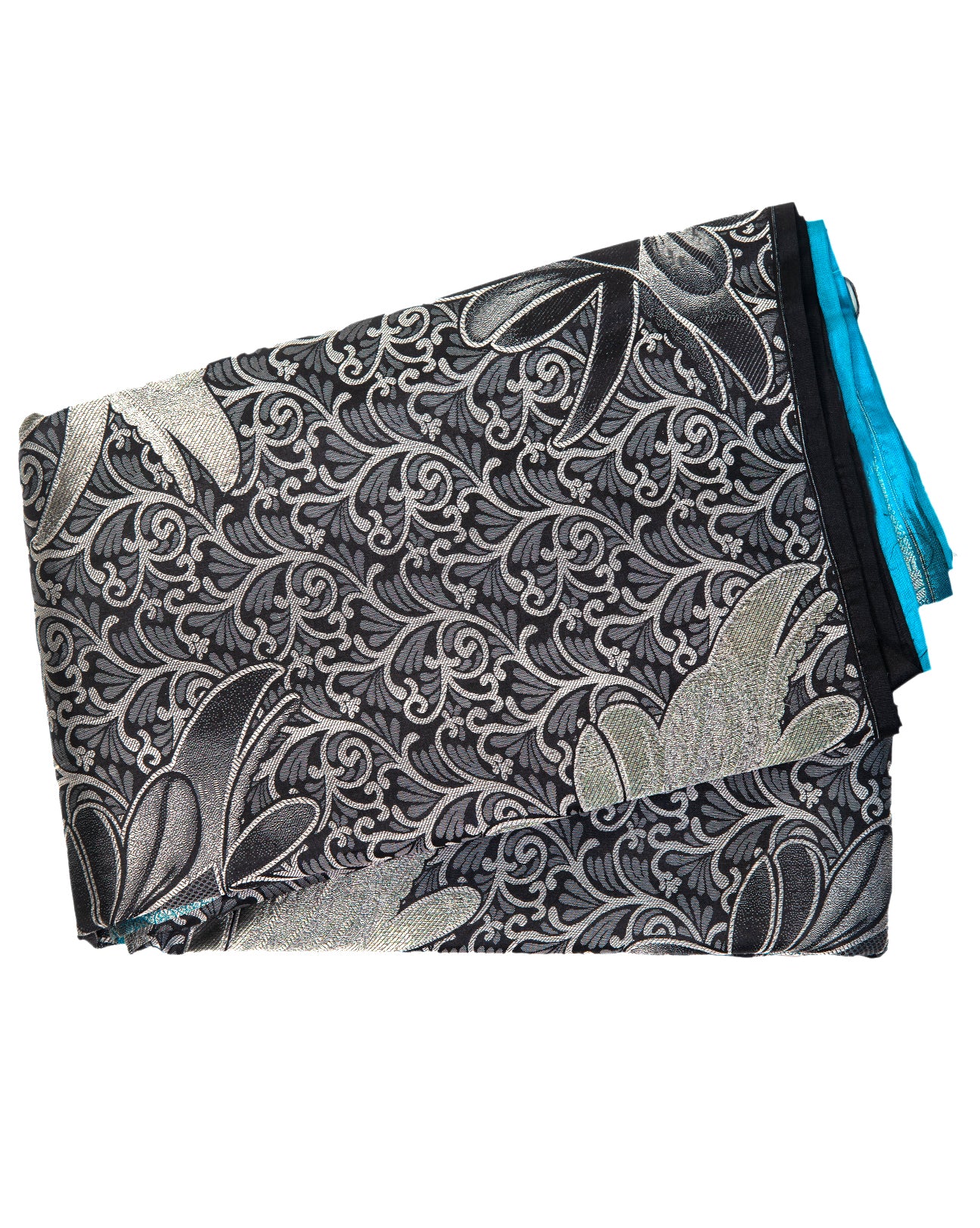 Black Kanchipuram Silk Saree - swayamvara silks
