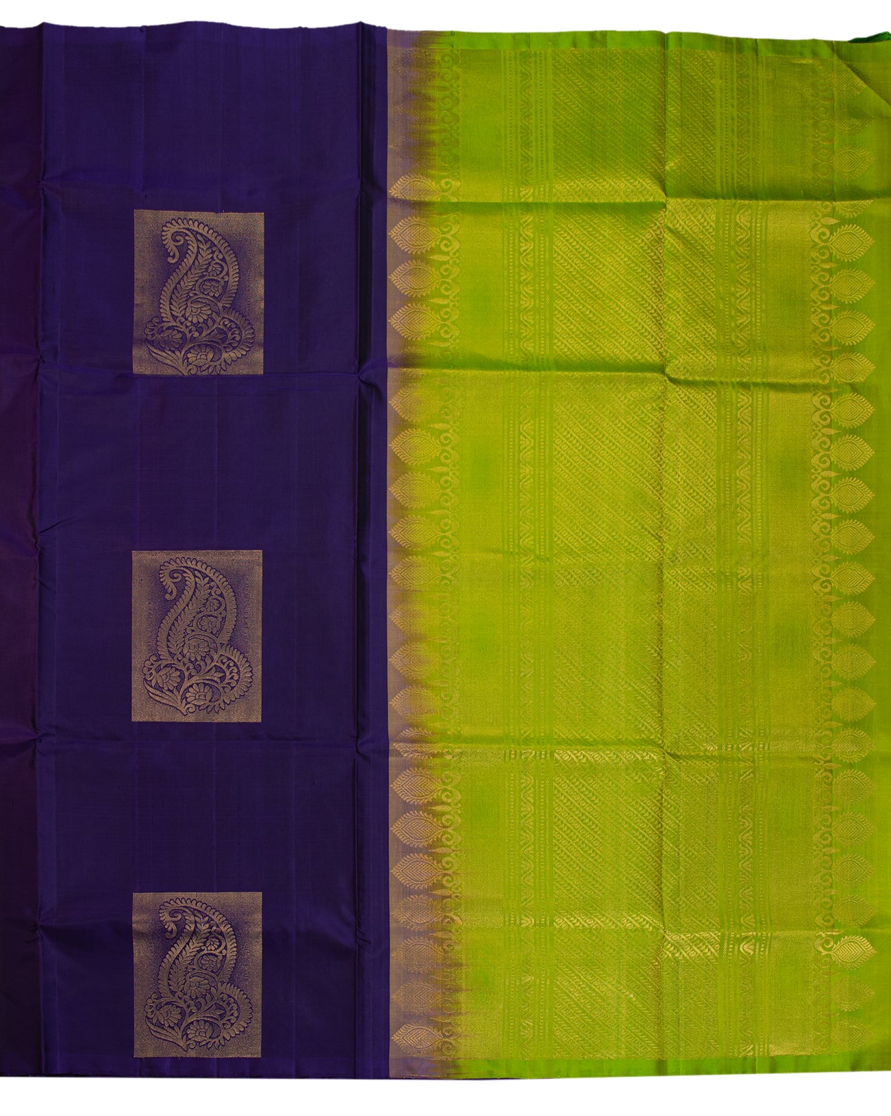 Purple Monster Kanchipuram Saree - swayamvara silks