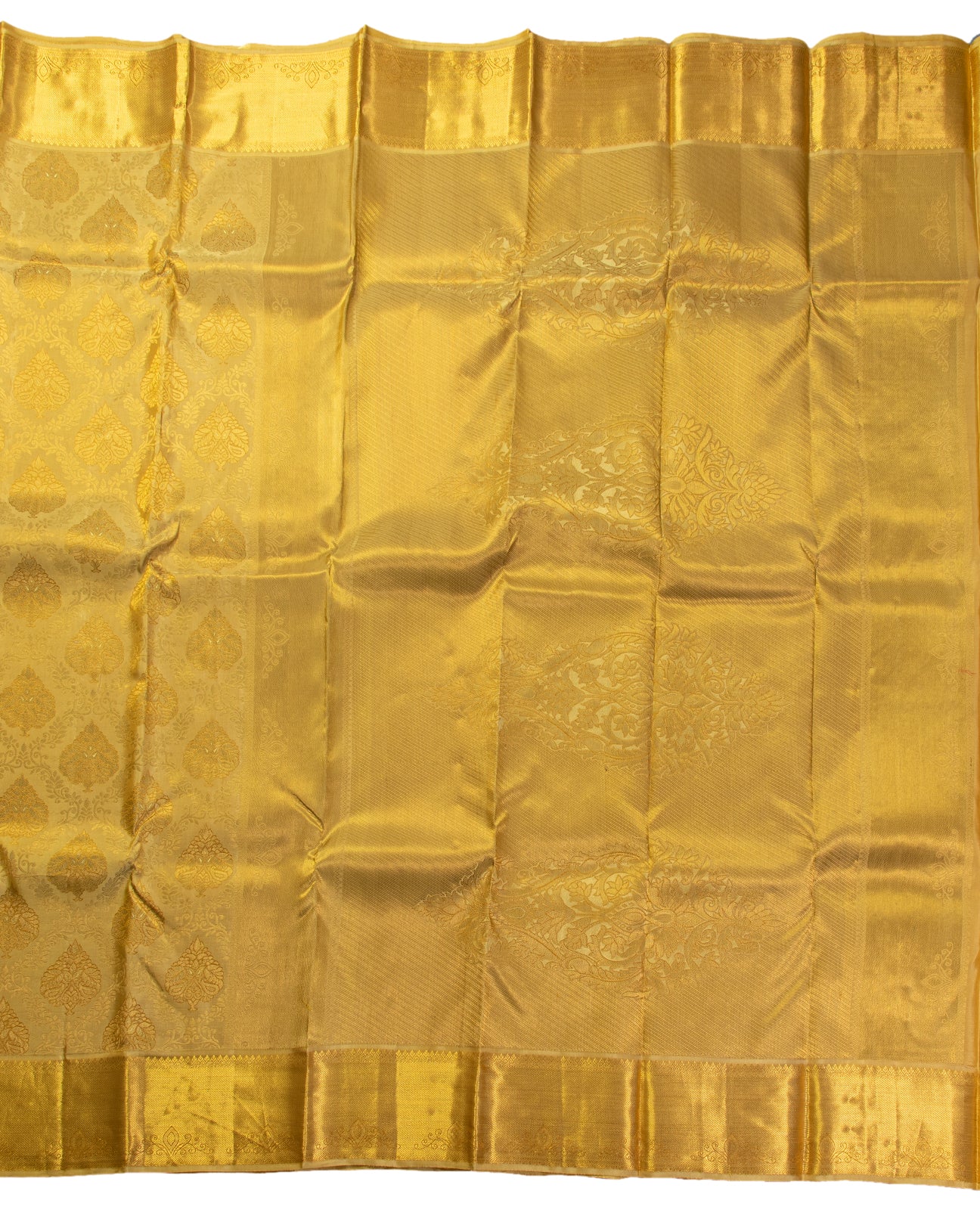 Gold Kanchipuram Silk Saree - swayamvara silks