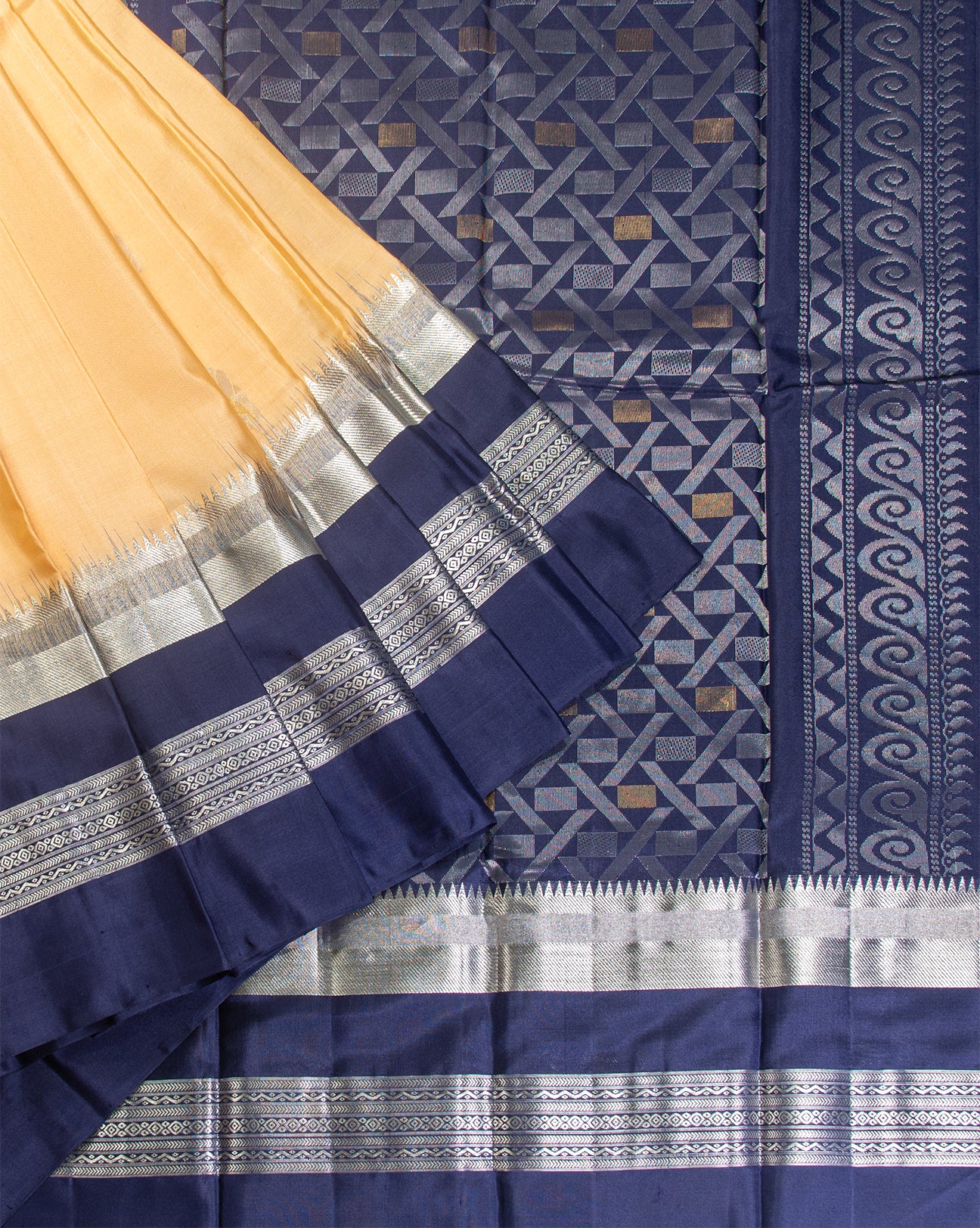 Sandalwood Kancheepuram-Soft Silk saree - swayamvara silks