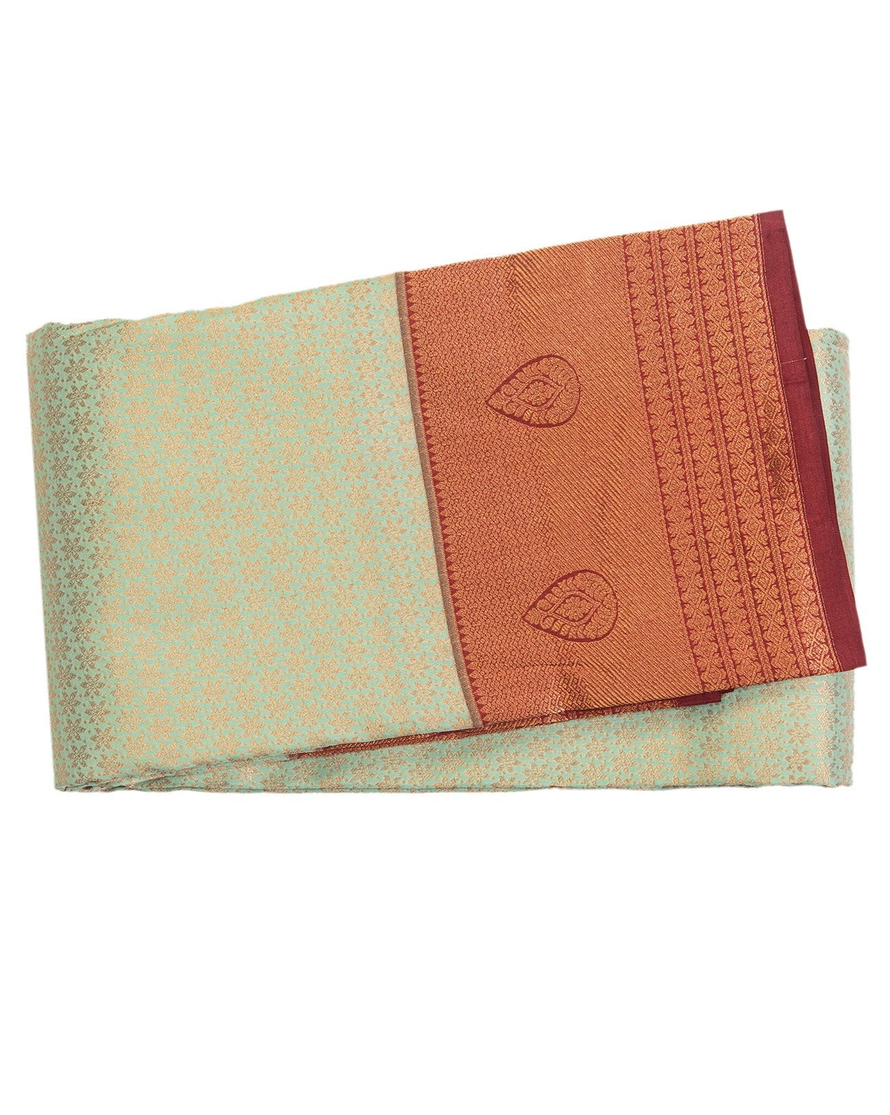 Macaroon Cream Kanchipuram Saree - swayamvara silks
