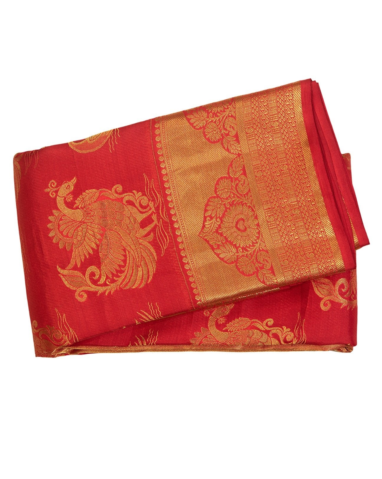 Reddish Maroon wedding saree - swayamvara silks