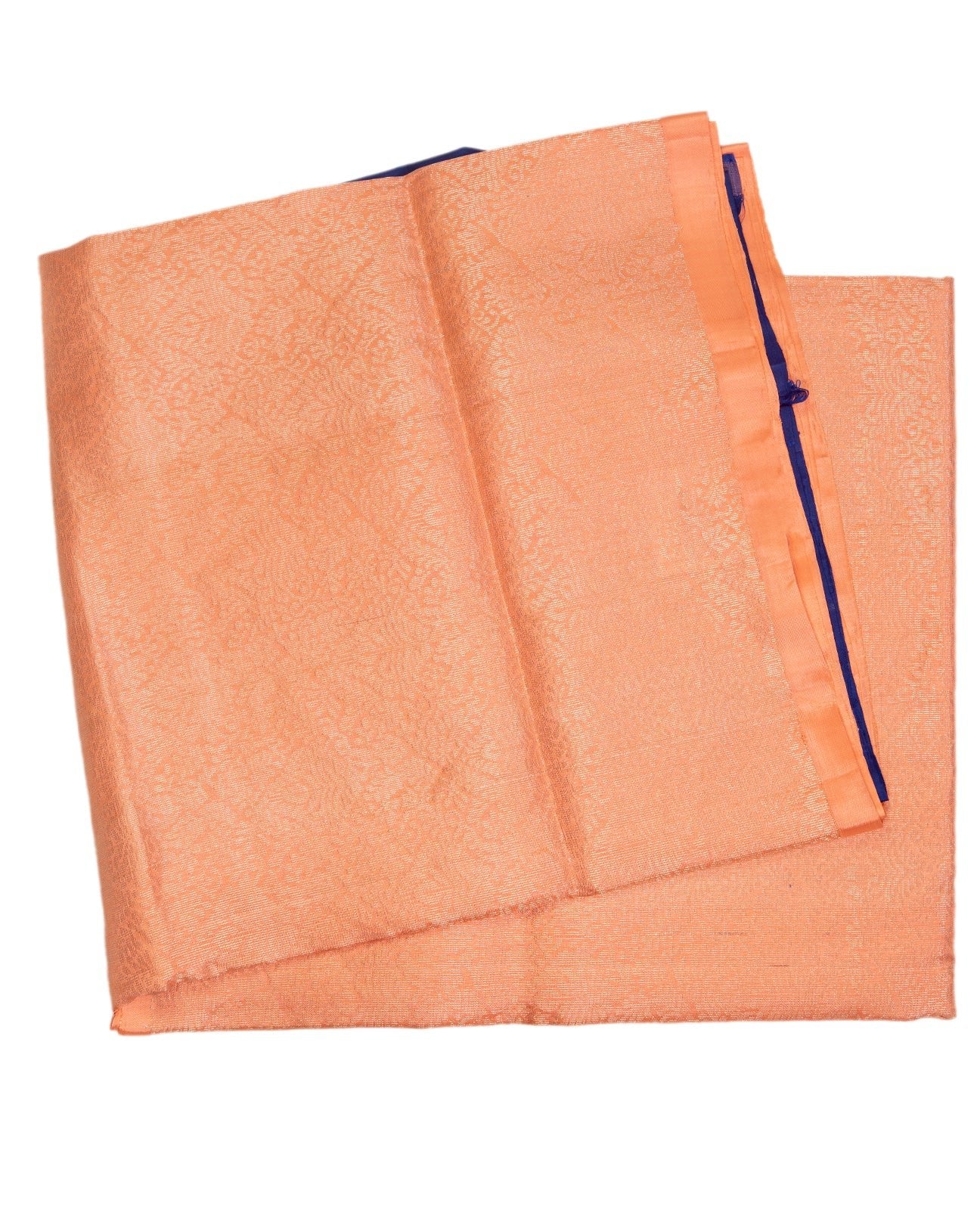 Peach Kanchipuram Saree - swayamvara silks
