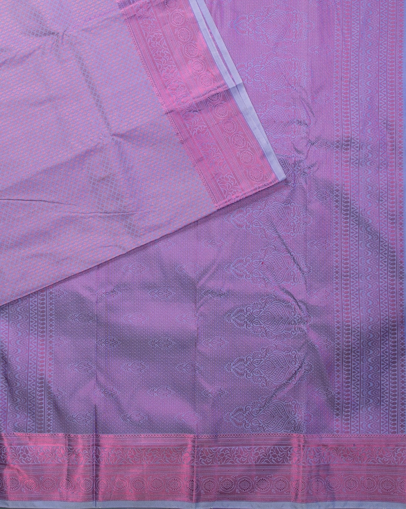 Periwinkle (Lavender) Wedding saree - swayamvara silks