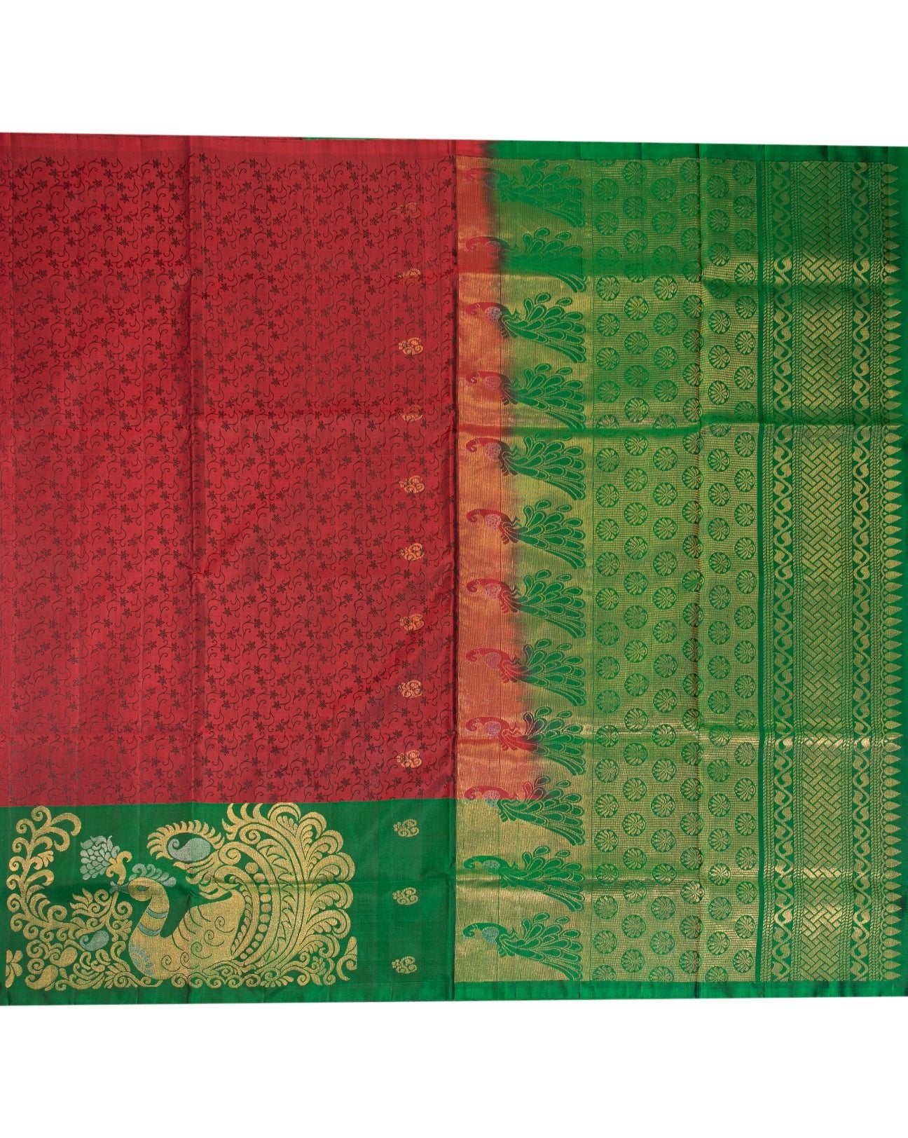 Maroon Kanchipuram Silk Saree - swayamvara silks