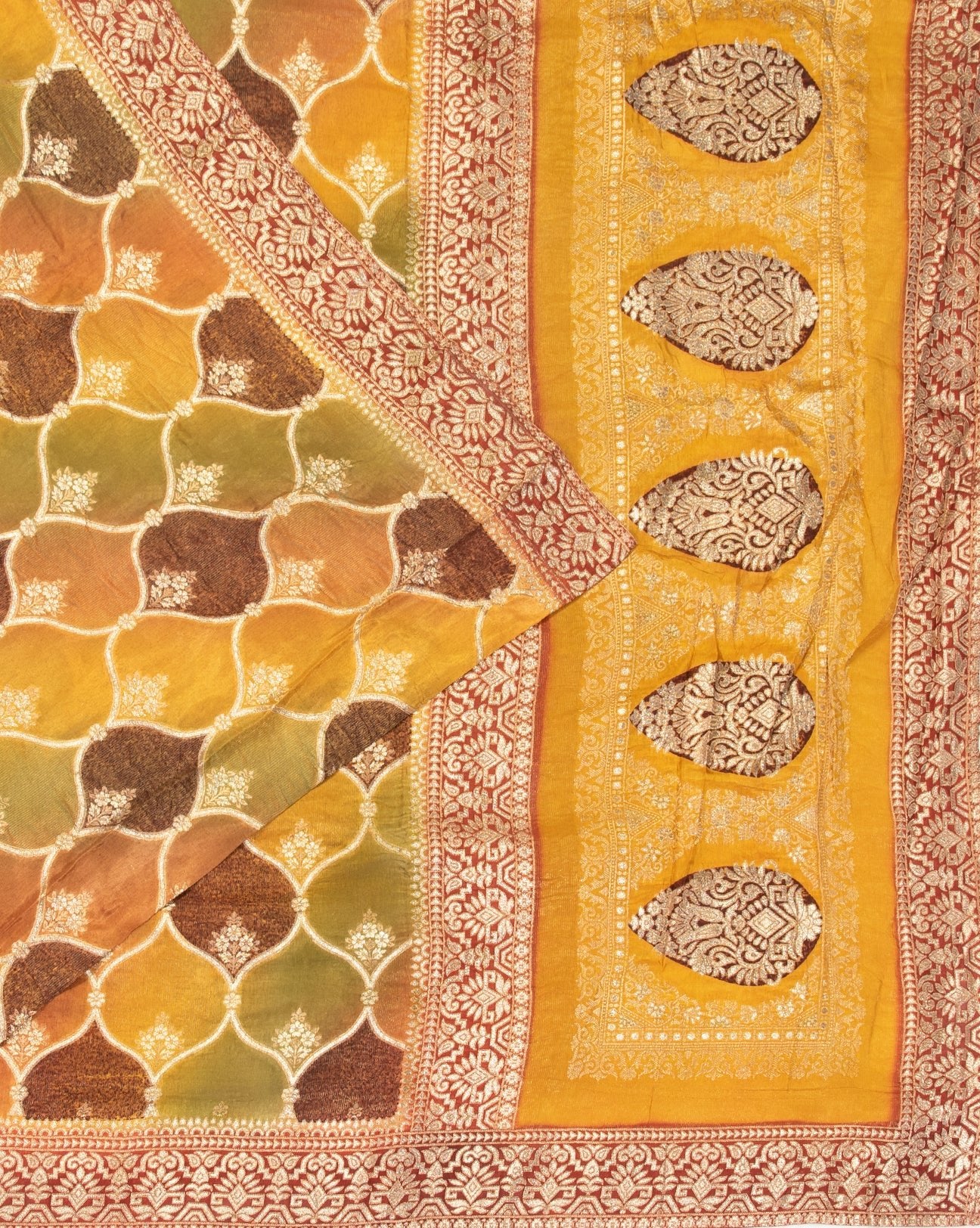 Multicolored Banarasi Saree - swayamvara silks