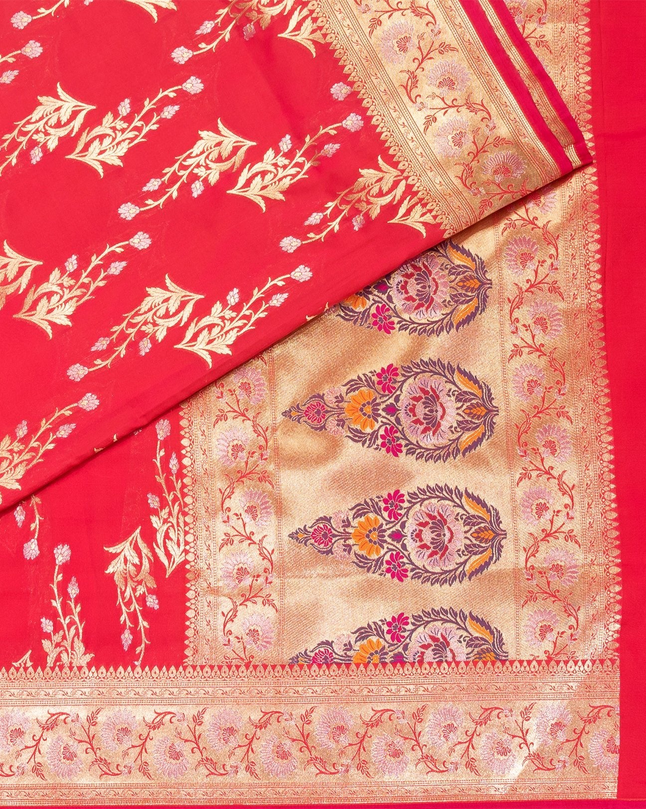 Rani Pink Banarasi saree - swayamvara silks