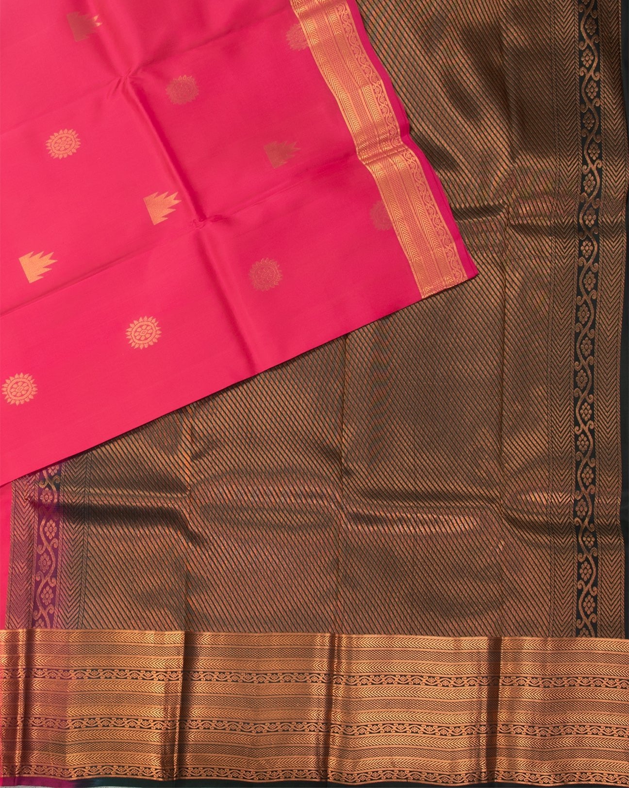 Silky Rose Kancheepuram Silk Saree - swayamvara silks