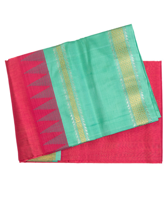 Jazzberry Kanchipuram Saree - swayamvara silks