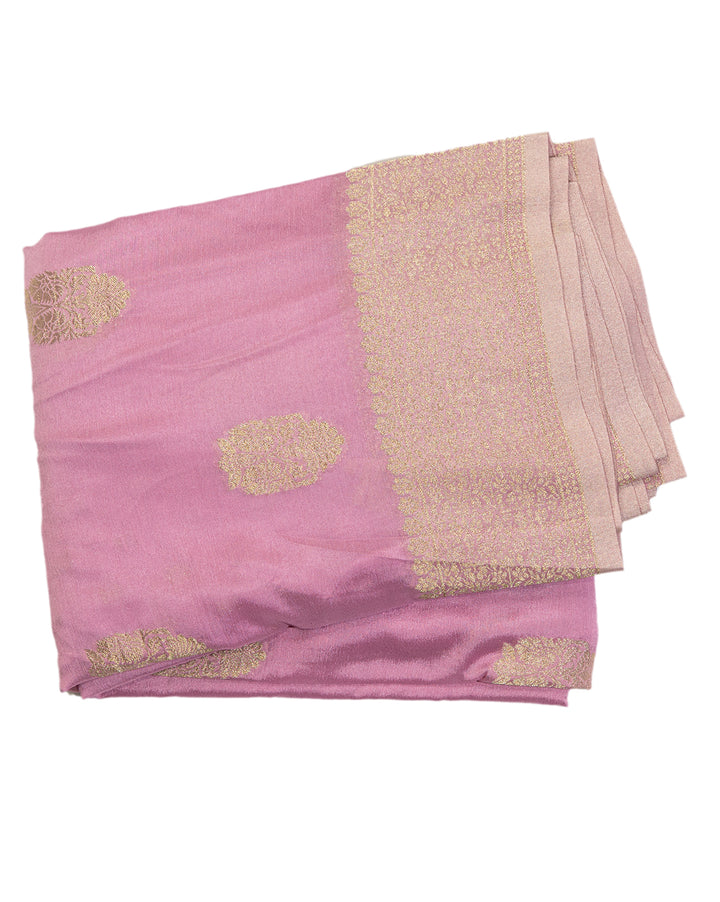 Lavender Pink Binny Silk Saree - swayamvara silks