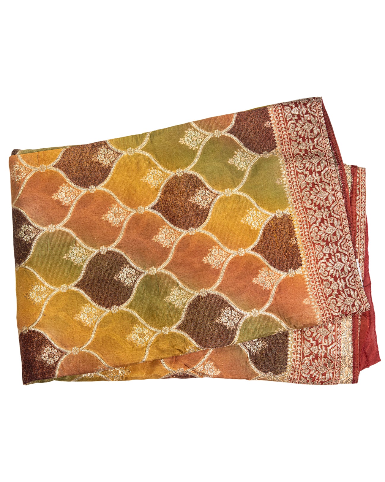 Multicolored Banarasi Saree - swayamvara silks