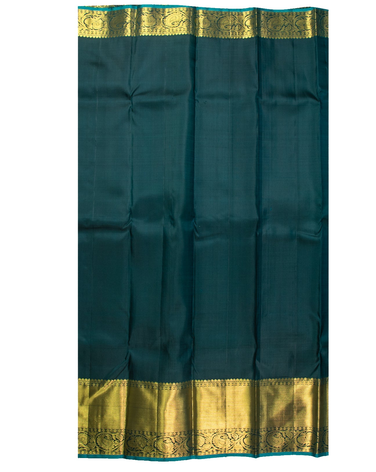 Bottle Green Kanchipuram Saree - swayamvara silks