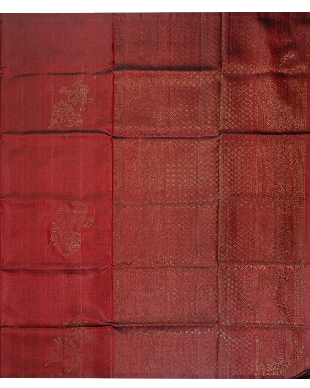 Coffee Bean Kanchipuram Saree - swayamvara silks