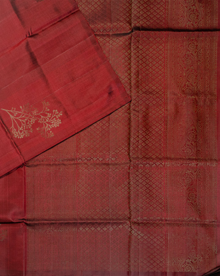Coffee Bean Kanchipuram Saree - swayamvara silks