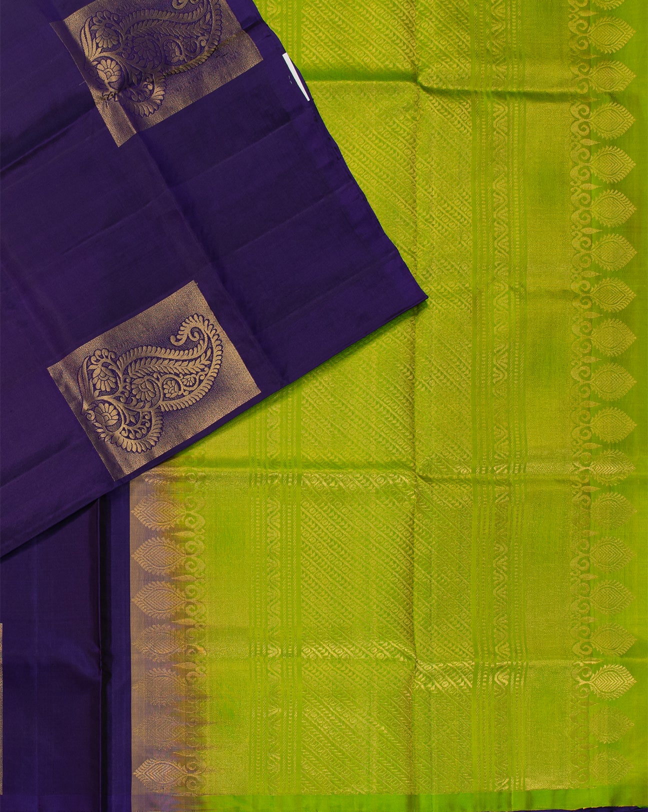 Purple Monster Kanchipuram Saree - swayamvara silks