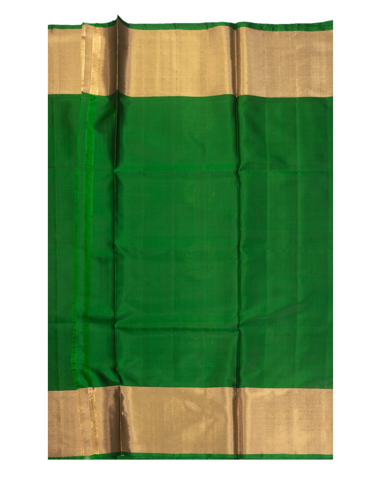 Forest Green Kanchipuram Silk Saree - swayamvara silks