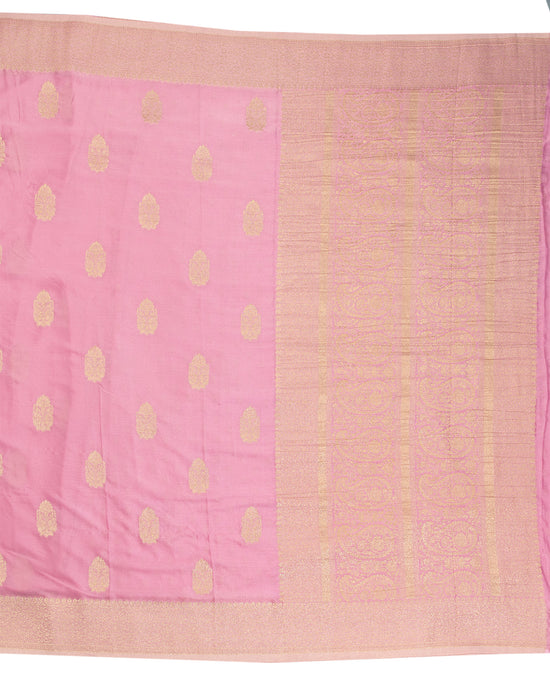 Lavender Pink Binny Silk Saree - swayamvara silks