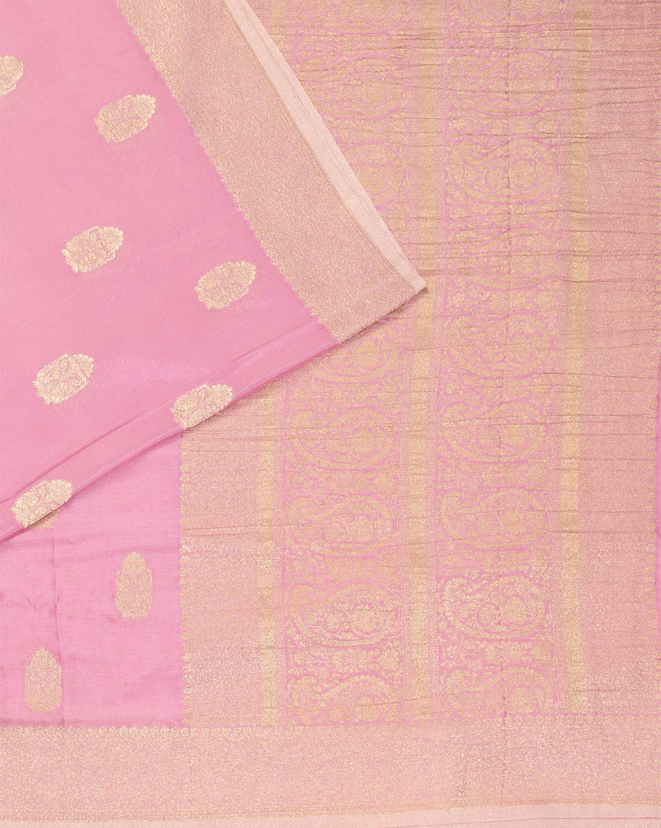 Lavender Pink Binny Silk Saree - swayamvara silks