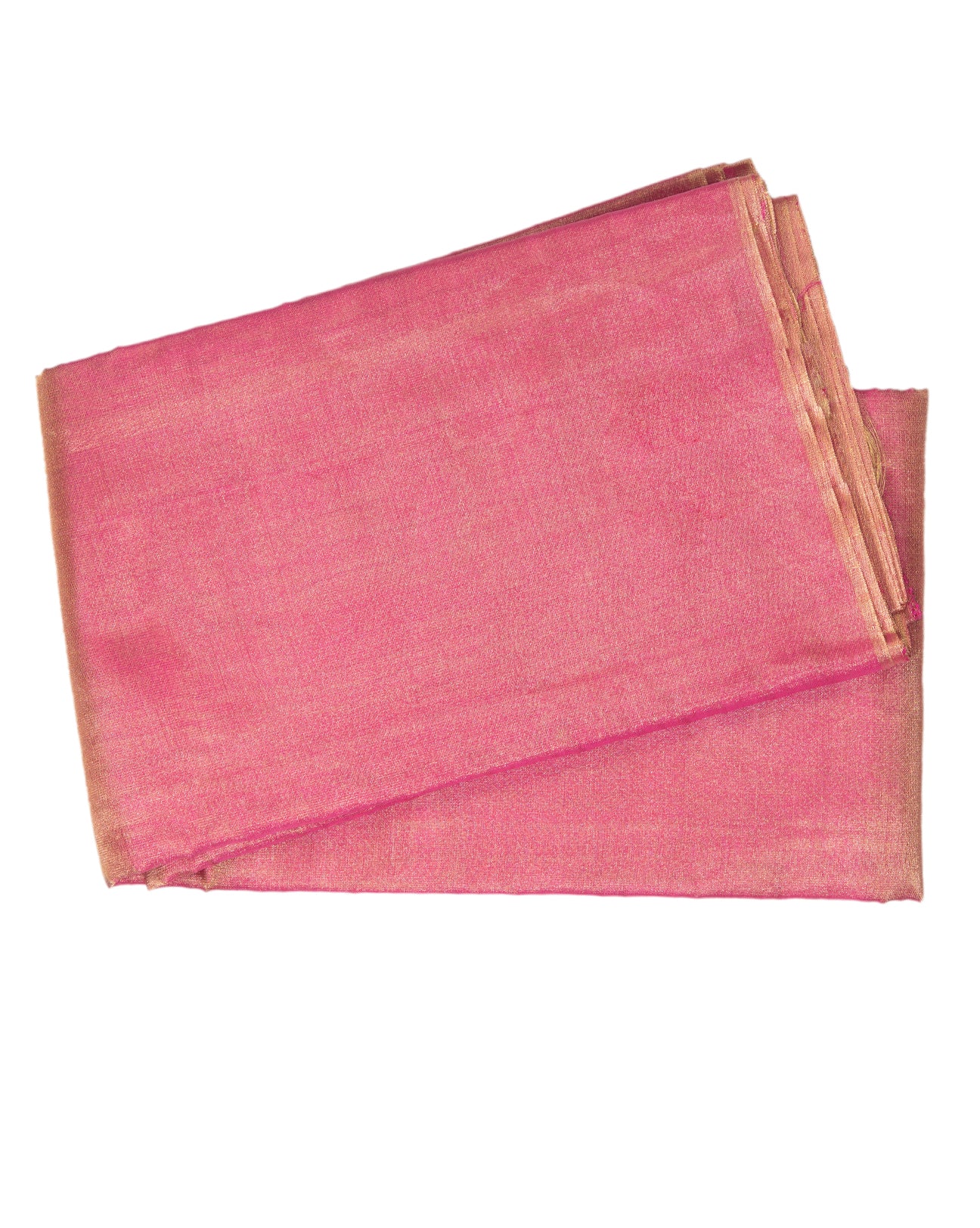 Golden Pink Tissue Saree