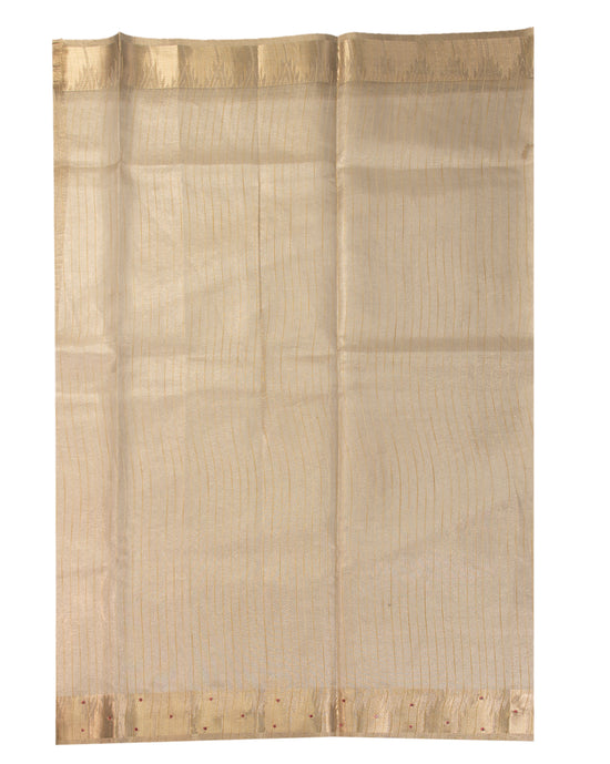 Gold net Cotton Saree - swayamvara silks
