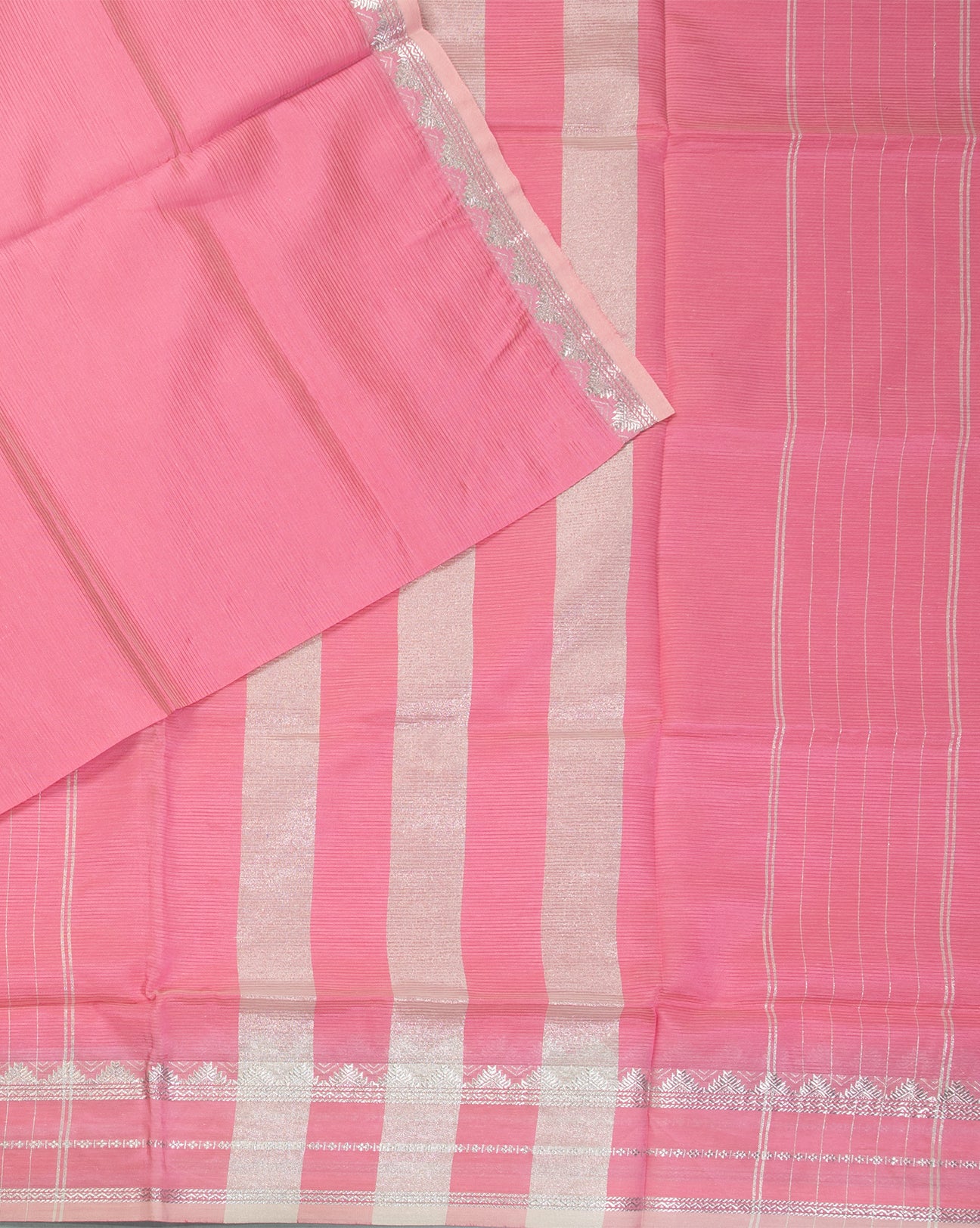 Lotus Pink Cora Silk Saree - swayamvara silks