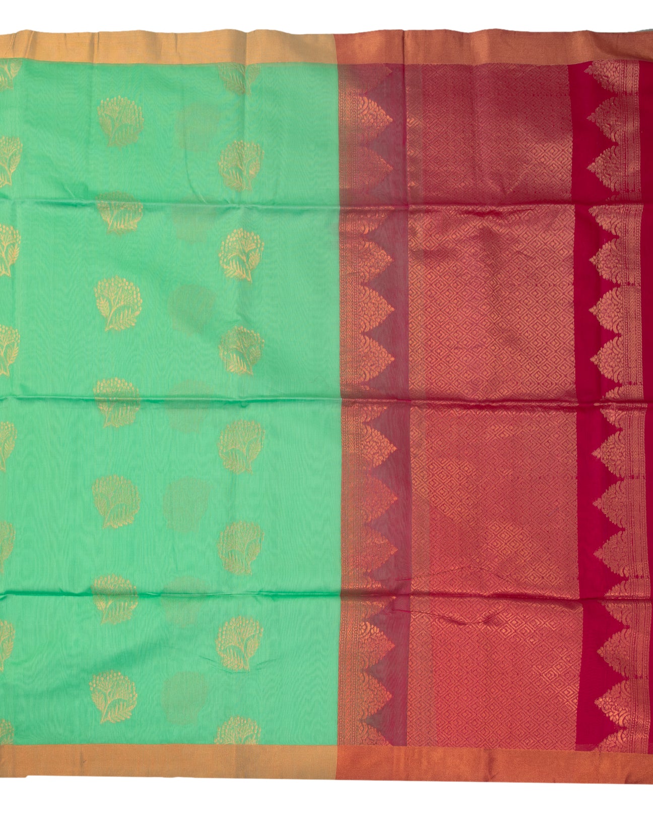 Parrot Green Pavitra Silk Saree - swayamvara silks