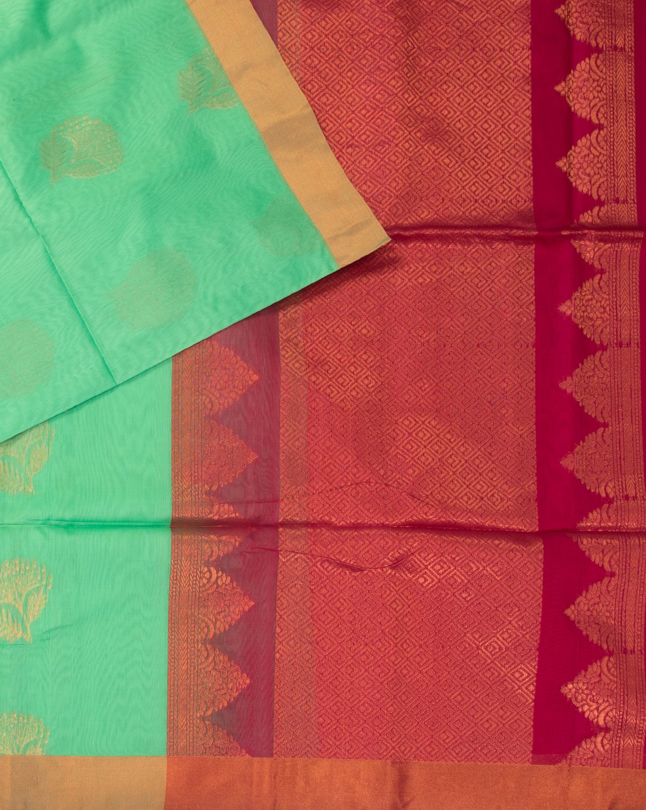 Parrot Green Pavitra Silk Saree - swayamvara silks
