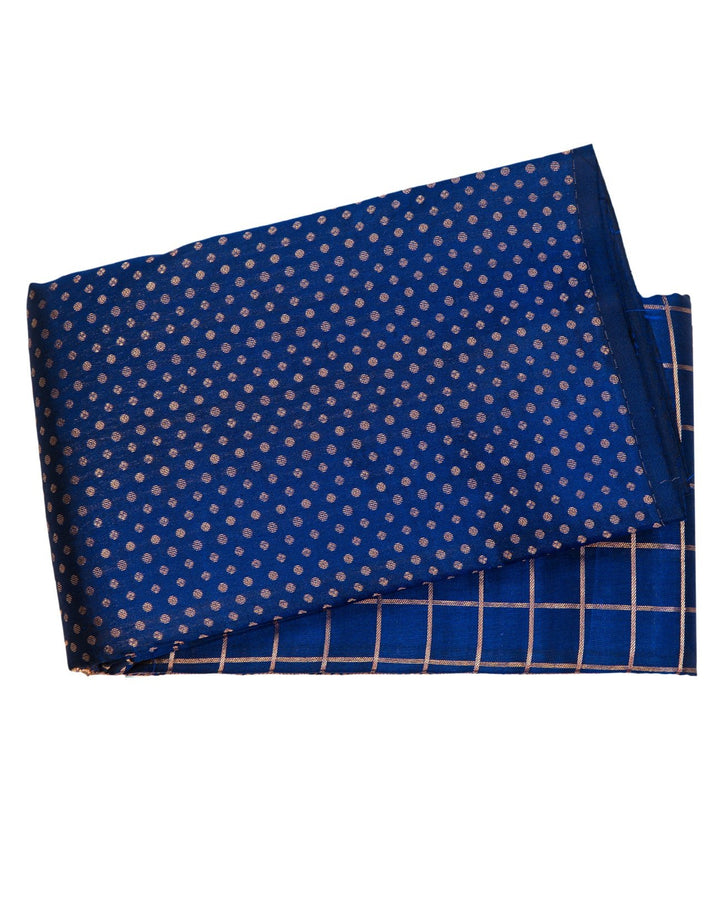 Royal Blue Kancheepuram Saree - swayamvara silks