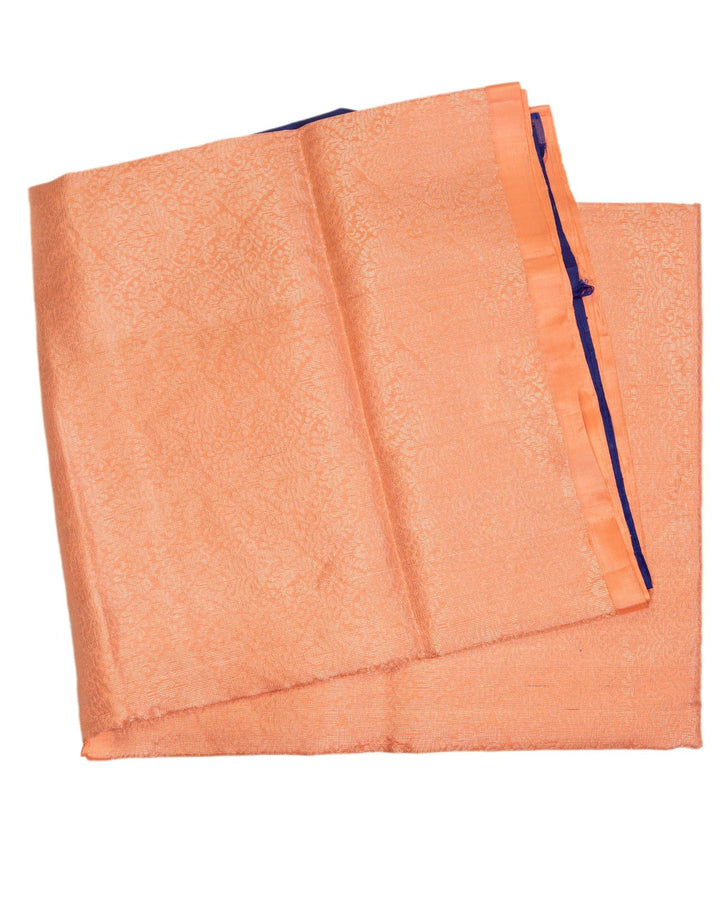Peach Kanchipuram Saree - swayamvara silks