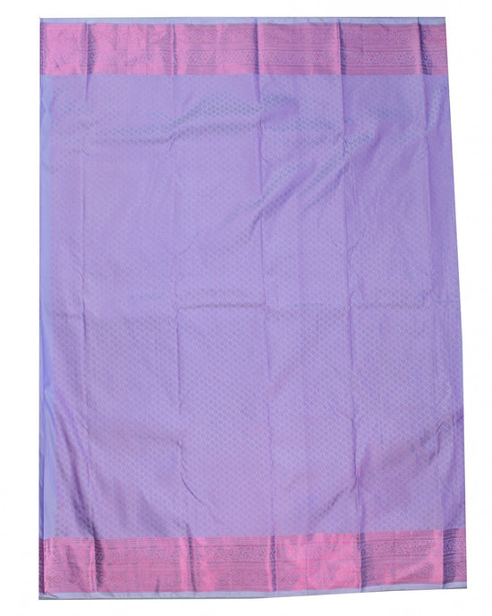 Periwinkle (Lavender) Wedding saree - swayamvara silks