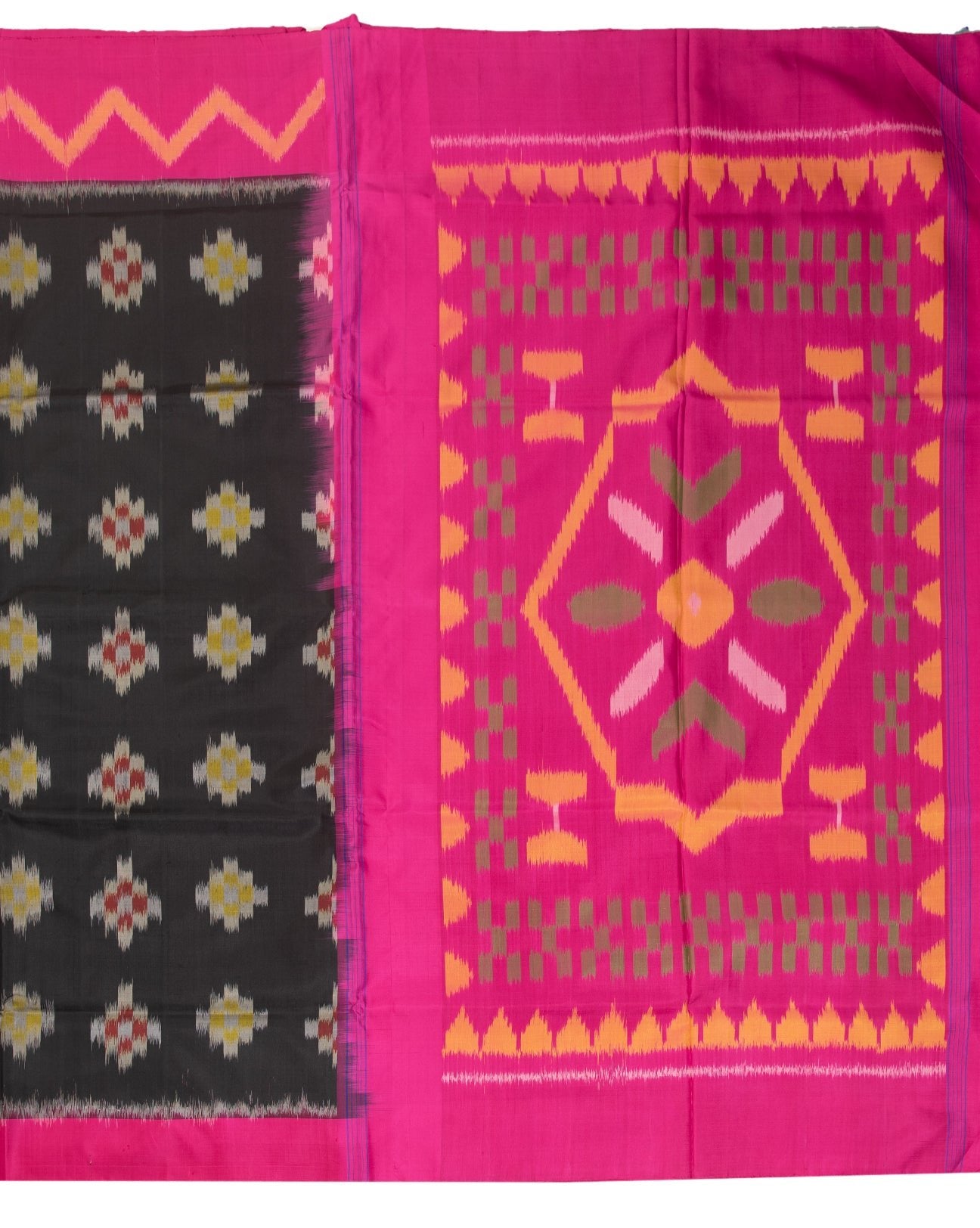 Carbon Black Kanchipuram Saree - swayamvara silks