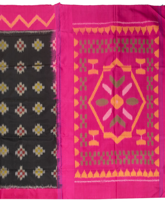 Carbon Black Kanchipuram Saree - swayamvara silks