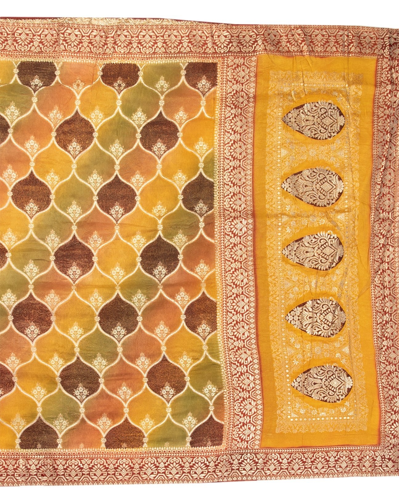 Multicolored Banarasi Saree - swayamvara silks