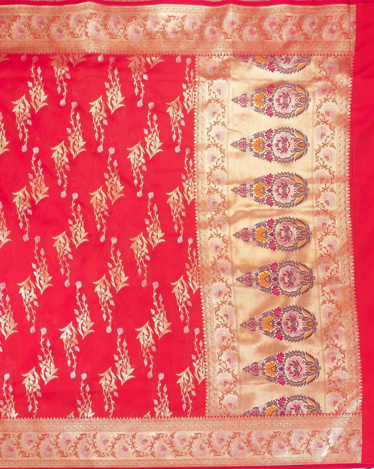 Rani Pink Banarasi saree - swayamvara silks