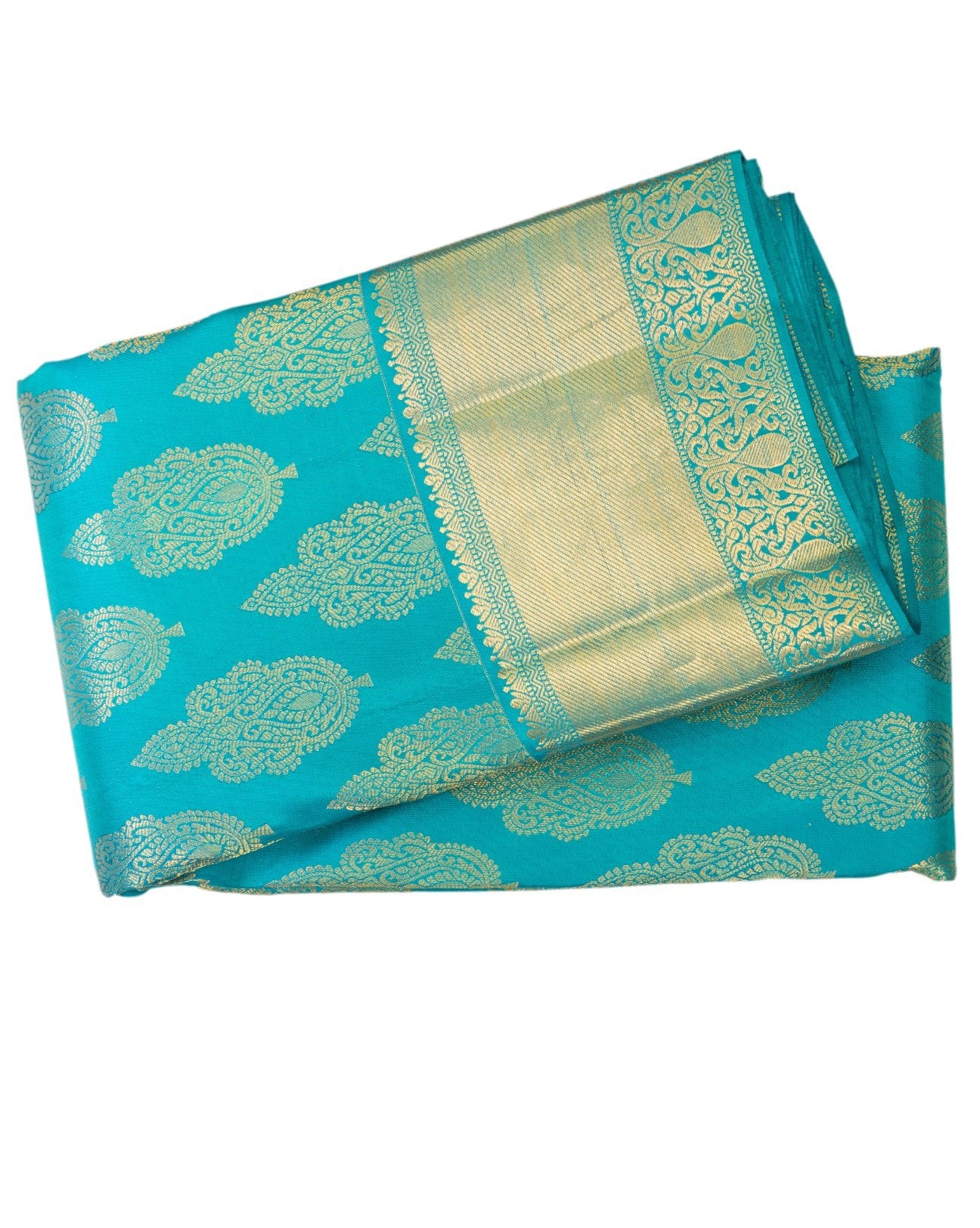 Aqua Green Wedding Saree - swayamvara silks