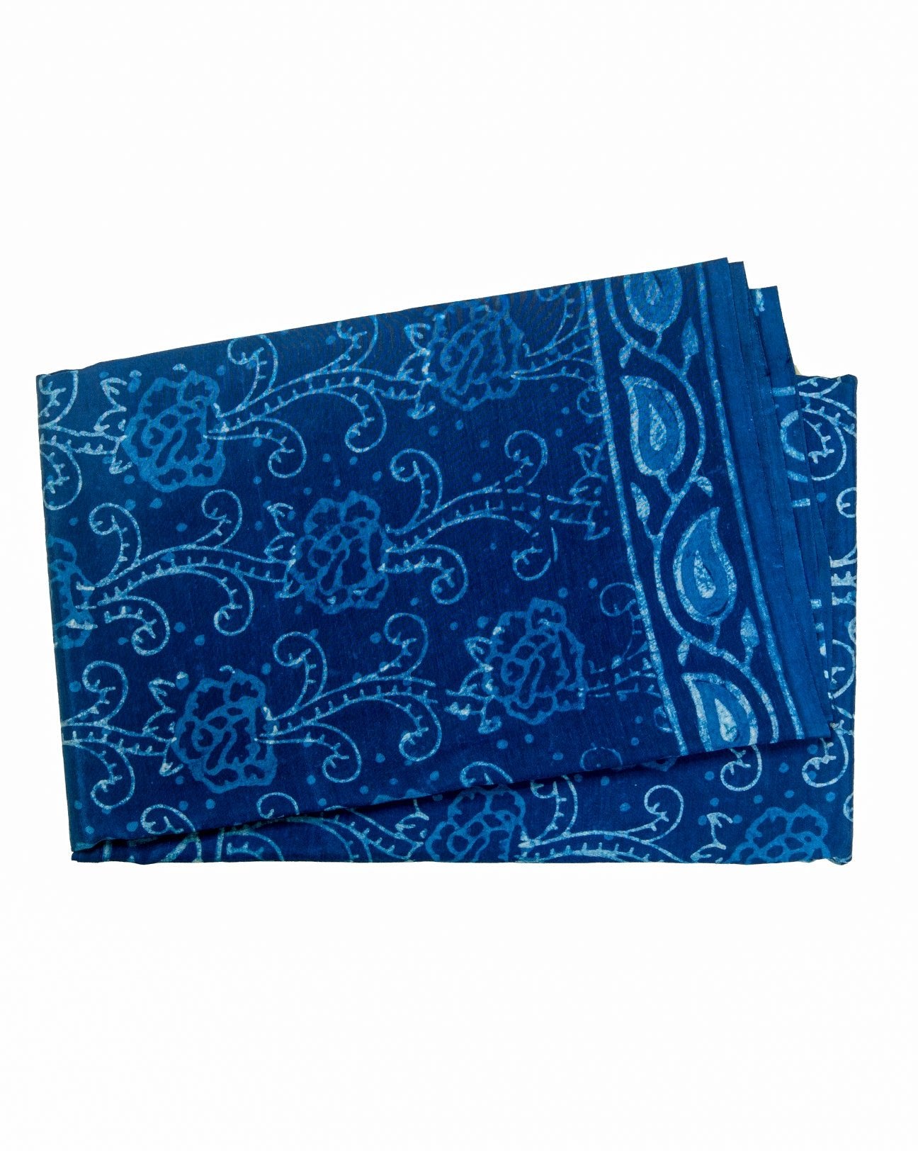 Indigo Blue Soft Cotton Saree - swayamvara silks