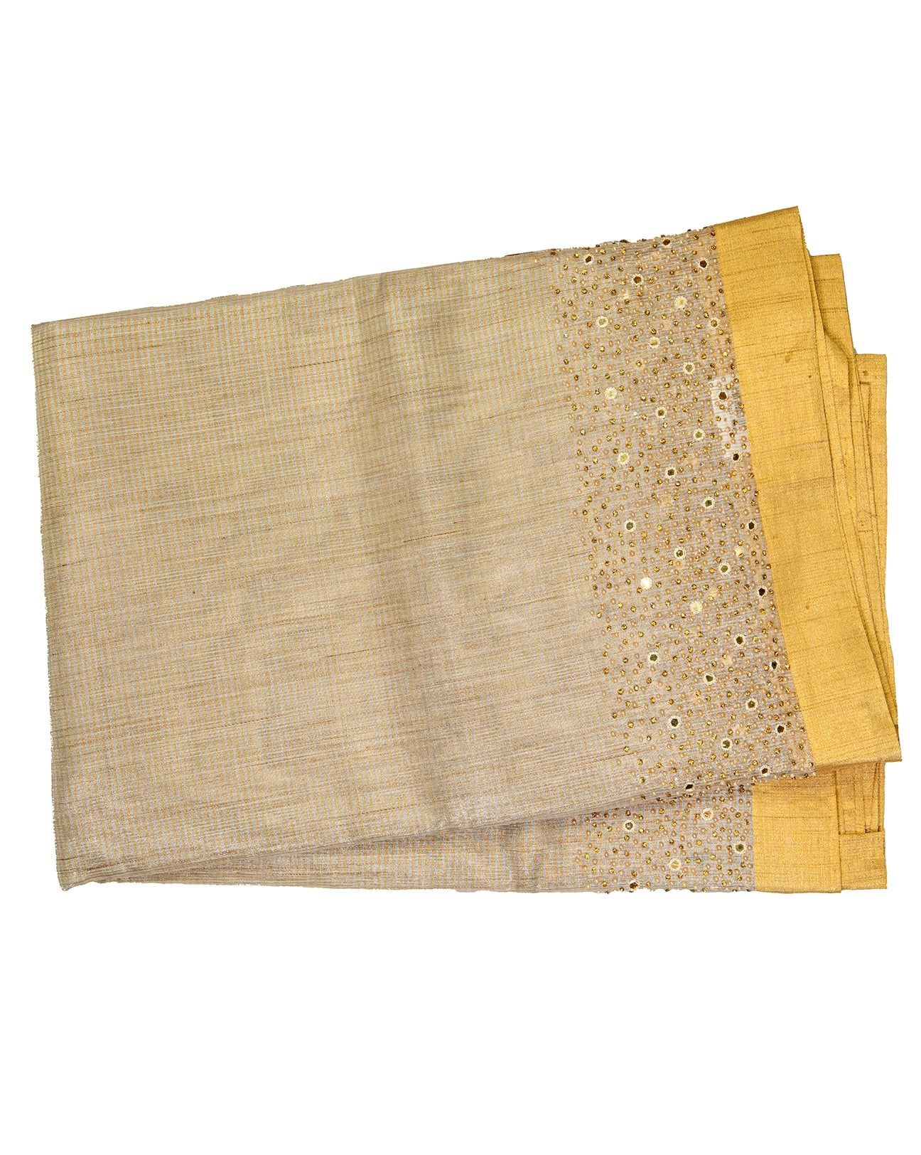 Goldish Silver Tissue Fancy Saree - swayamvara silks