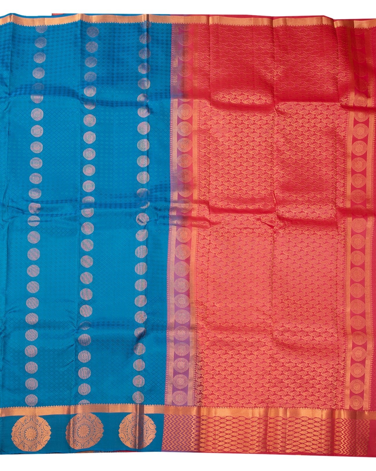 Sea Green Kancheepuram Silk Saree - swayamvara silks