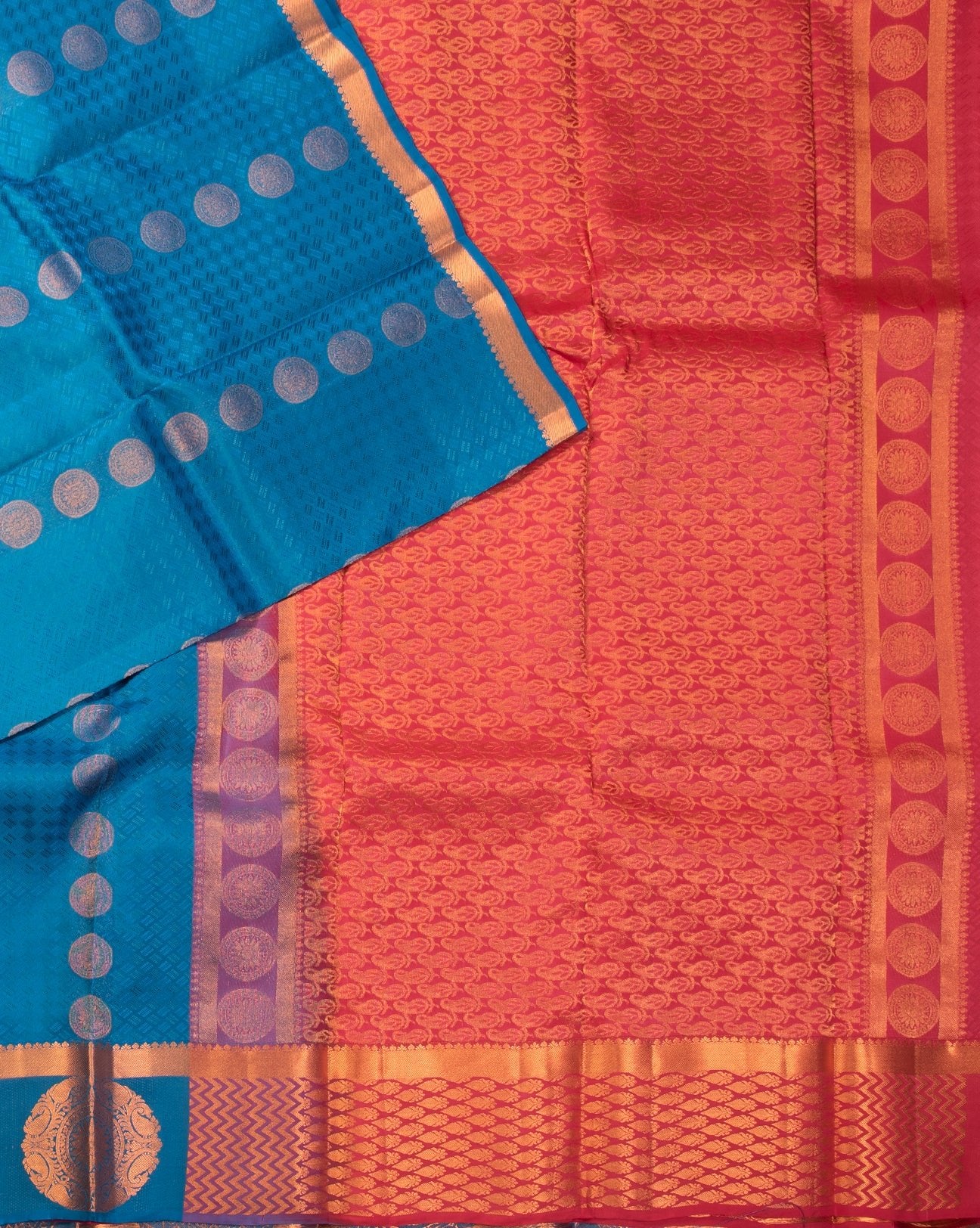 Sea Green Kancheepuram Silk Saree - swayamvara silks